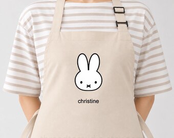 Cute Miffy Apron Gift | 100% Cotton Embroidered in Canada