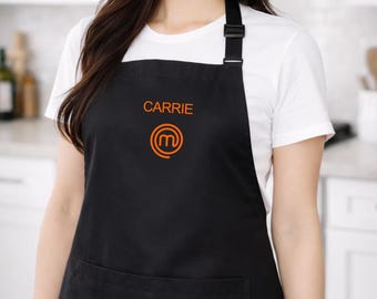 Personalized MasterChef Aprons for Women | Polyester Bib Apron Gift