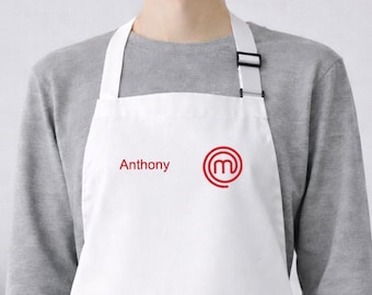 Custom Master Chef England Apron Gift for Cooks, Bakers, Chefs