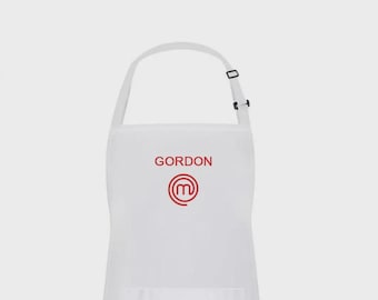 Personalized MasterChef Apron, Waterproof | Lightweight 100% Polyester Bib Apron, Gift for the Home Cook, Baker