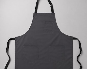 Charcoal Apron Made in Toronto, Canada | Custom Embroidery Available