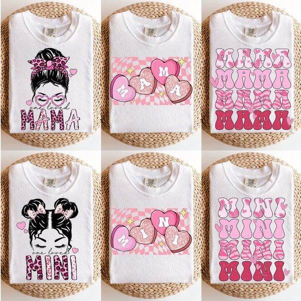 Mama Mini Valentines sublimation design, mama mini png, Valentines png, Love Png, Kids Valentines png, Mama sublimation, mini png, Vday png