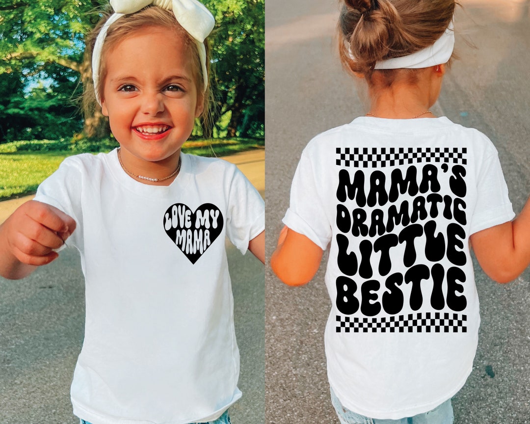 Mama's Dramatic Little Bestie Svg Png, Pocket and Back Svg Png, Trendy ...