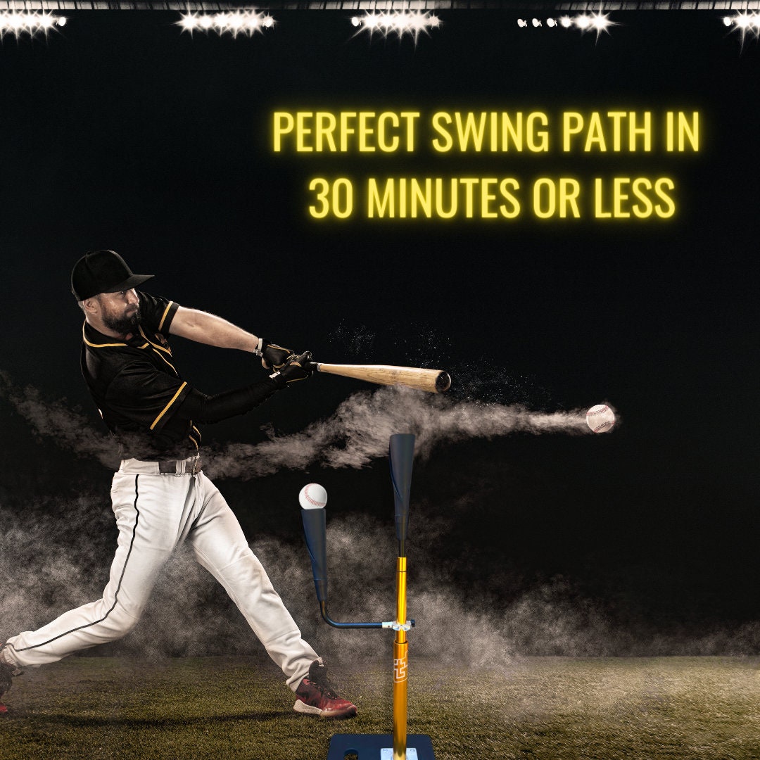 Tee De Frappe Réglable Pour Baseball Et Softball – Hauteur 24 à 45 Pouces, Base Métal Stable