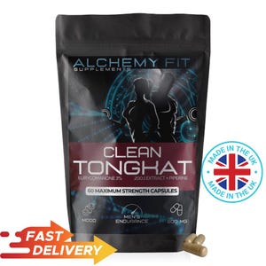 Tongkat Ali LongJack Capsules 600mg | High Potency 200: 1 Extract 120,000mg Equivalent