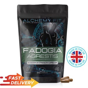 Fadogia Agrestis Capsules 500mg | High Potency 20: 1 Extract 10,000mg Equivalent
