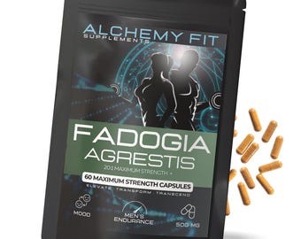 Fadogia Agrestis 500mg | 20:1 Extract | Testosterone Stack | GMP Certified Vegan Capsules