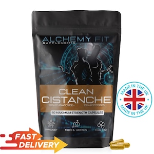 Cistanche Tubulosa Capsules 600mg High Potency Dual Extracted Natural Supplement 50% Echinacoside Vegan Lab Tested