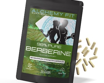 Berberine-extract 600 mg veganistische pullulan-capsules | 25:1-extract met hoogste sterkte