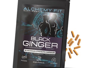 Gengibre Preto Tailandês 5000mg | Energia, Disposição e Desempenho | Kaempferia Parviflora | Vegano
