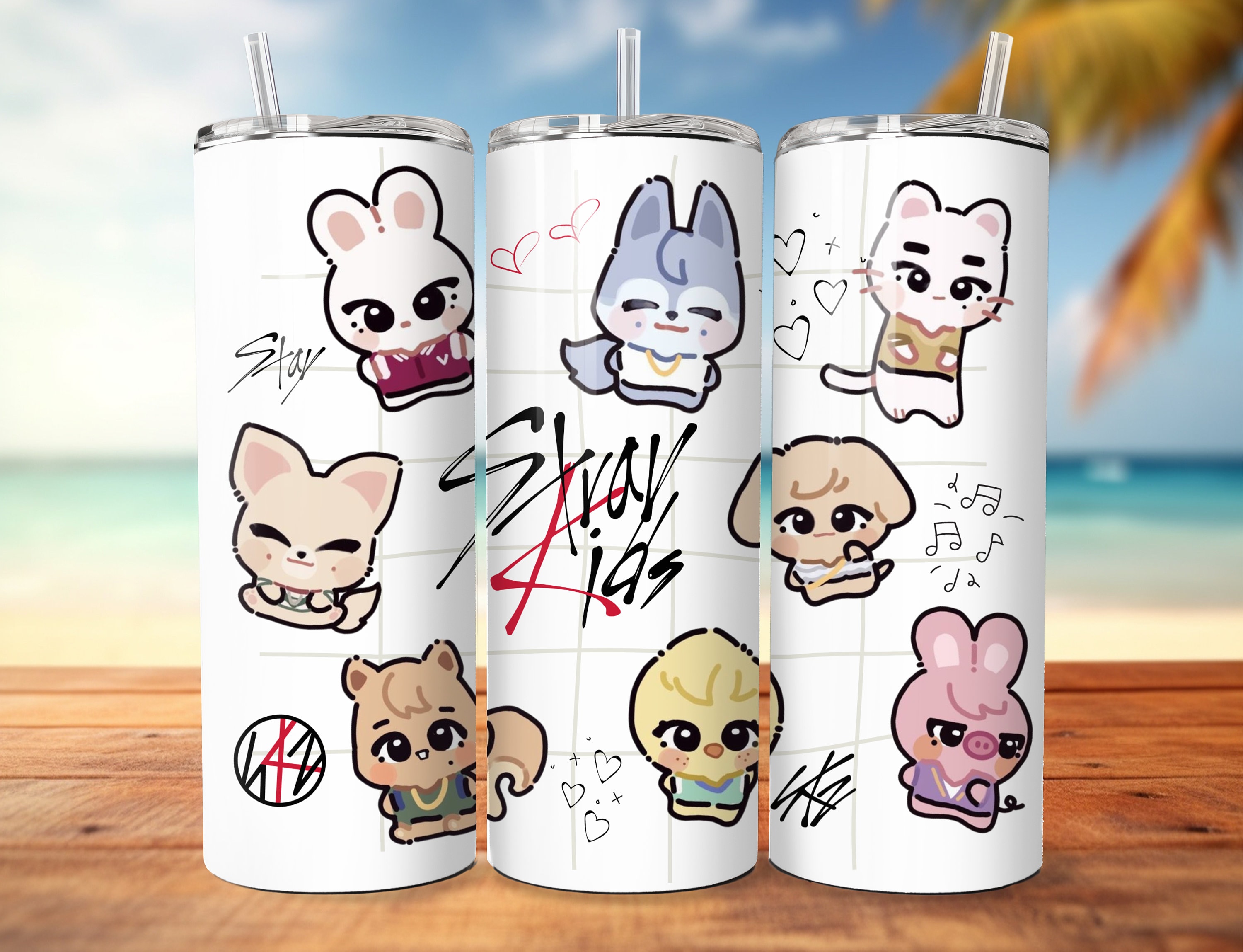 Stray Kids SK Zoo 20 Oz Stainless Steel Tumbler - Etsy
