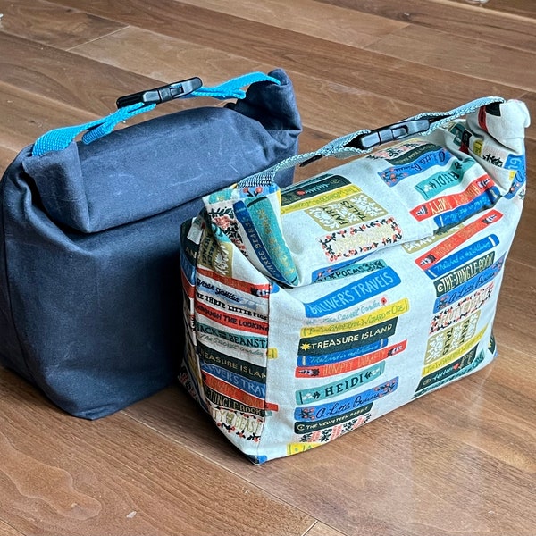 Canvas lunch bag: Japanese bento style