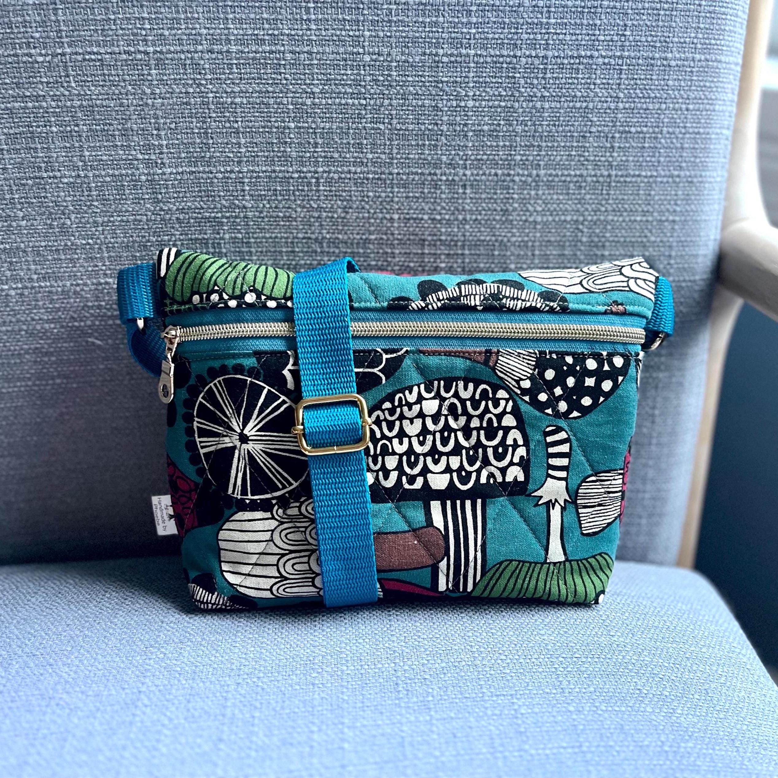 Quilted Crossbody Bag: Japanese Cotton Canvas - Etsy