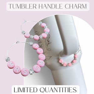 Custom Stanley Cup Charm Tumbler Charm Name Tag Stanley Accessories Water Bottle Charm Stanley Quencher Accessories Bridesmaid Proposal Gift