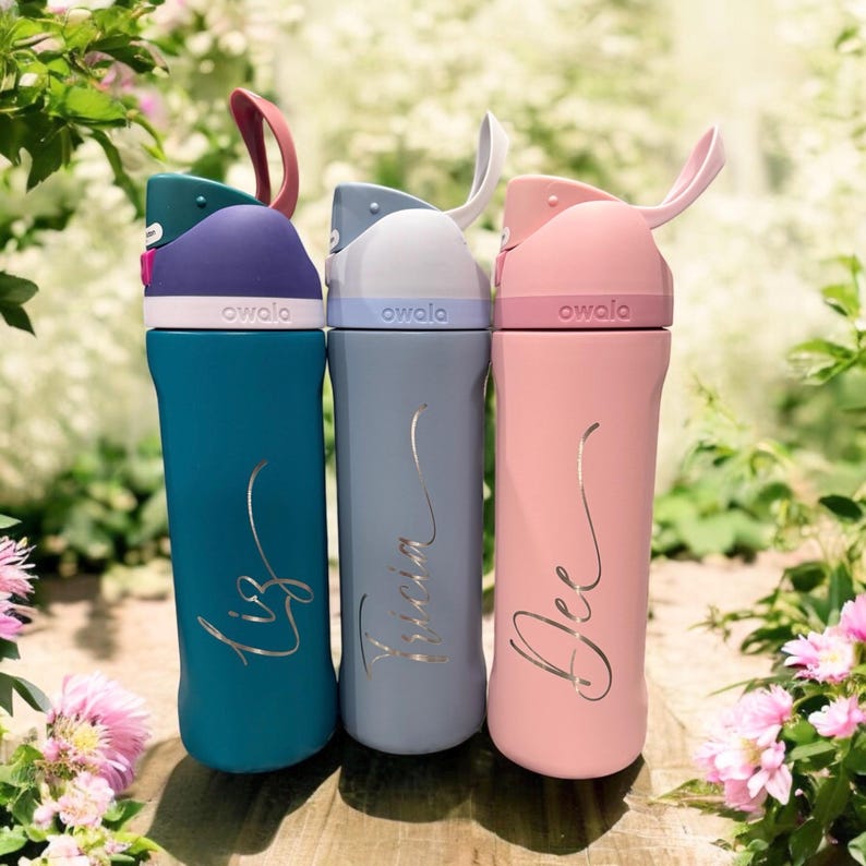 Personalized Owala Freesip 24oz Bottle Custom Engraved Water Bottle ...