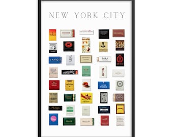 New York City Streichholzschachtel Kunstdruck