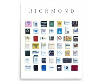 Afiche de la caja de cerillas de Richmond