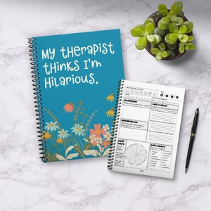 Mental Health Journal for Anxiety Relief - Daily Check-In for Mental Wellness, Shadow Work Journal with Coloring Pages & Gratitude Prompts