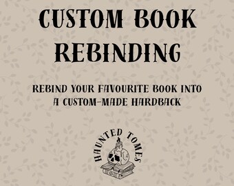 Libro de tapa dura con encuadernación personalizada / Encuadernación a medida (envíe un mensaje antes de comprar)