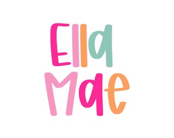 Trendy Custom Name PNG: Personalized Monogram (Digital Download)