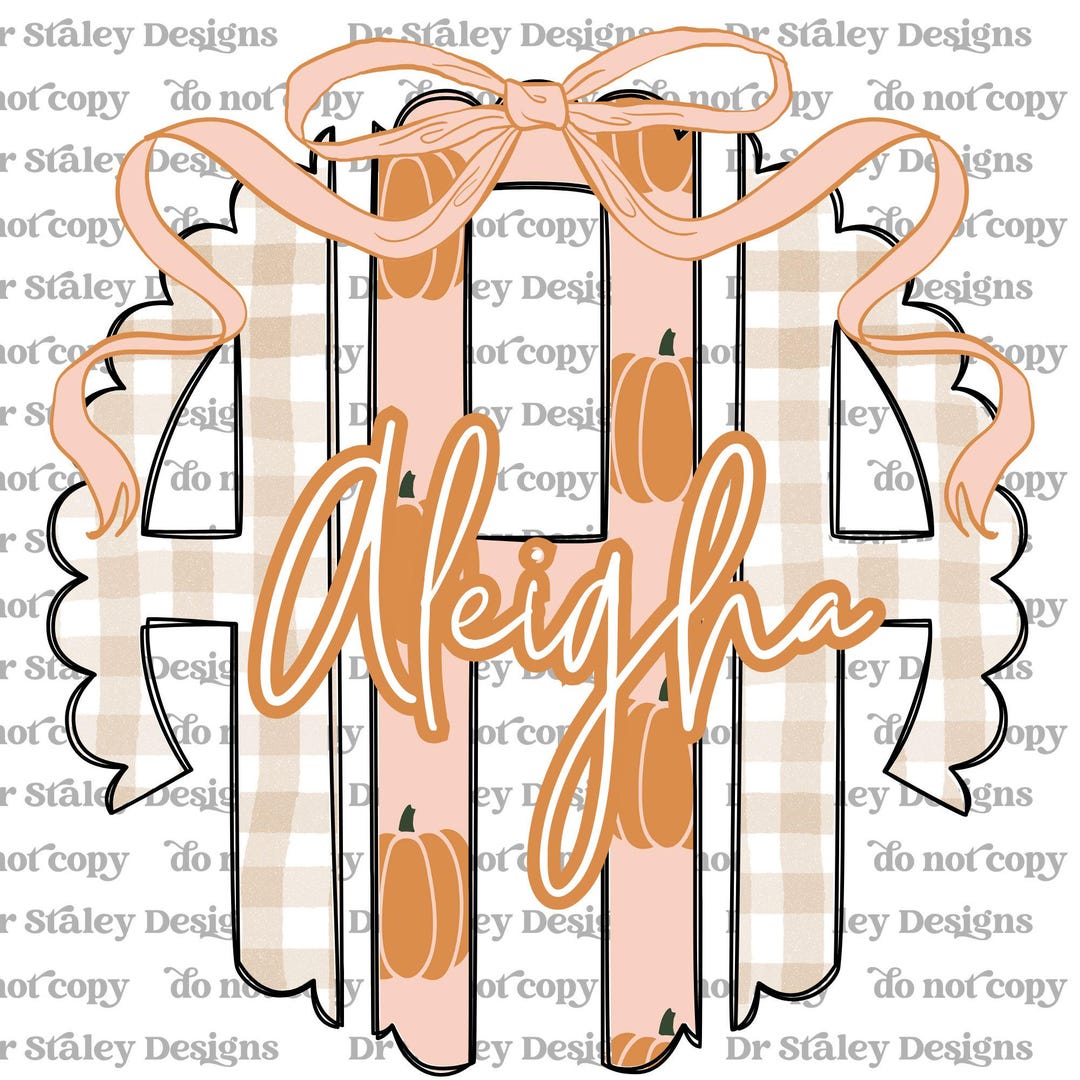 Fall Monogram K Preppy Halloween Pumpkin Monogram, Fall Scalloped PNG (digital Download ...