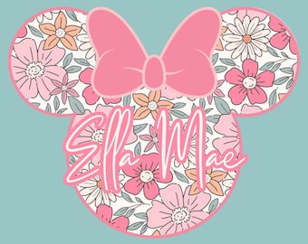 Coquette Mouse Custom Name PNG