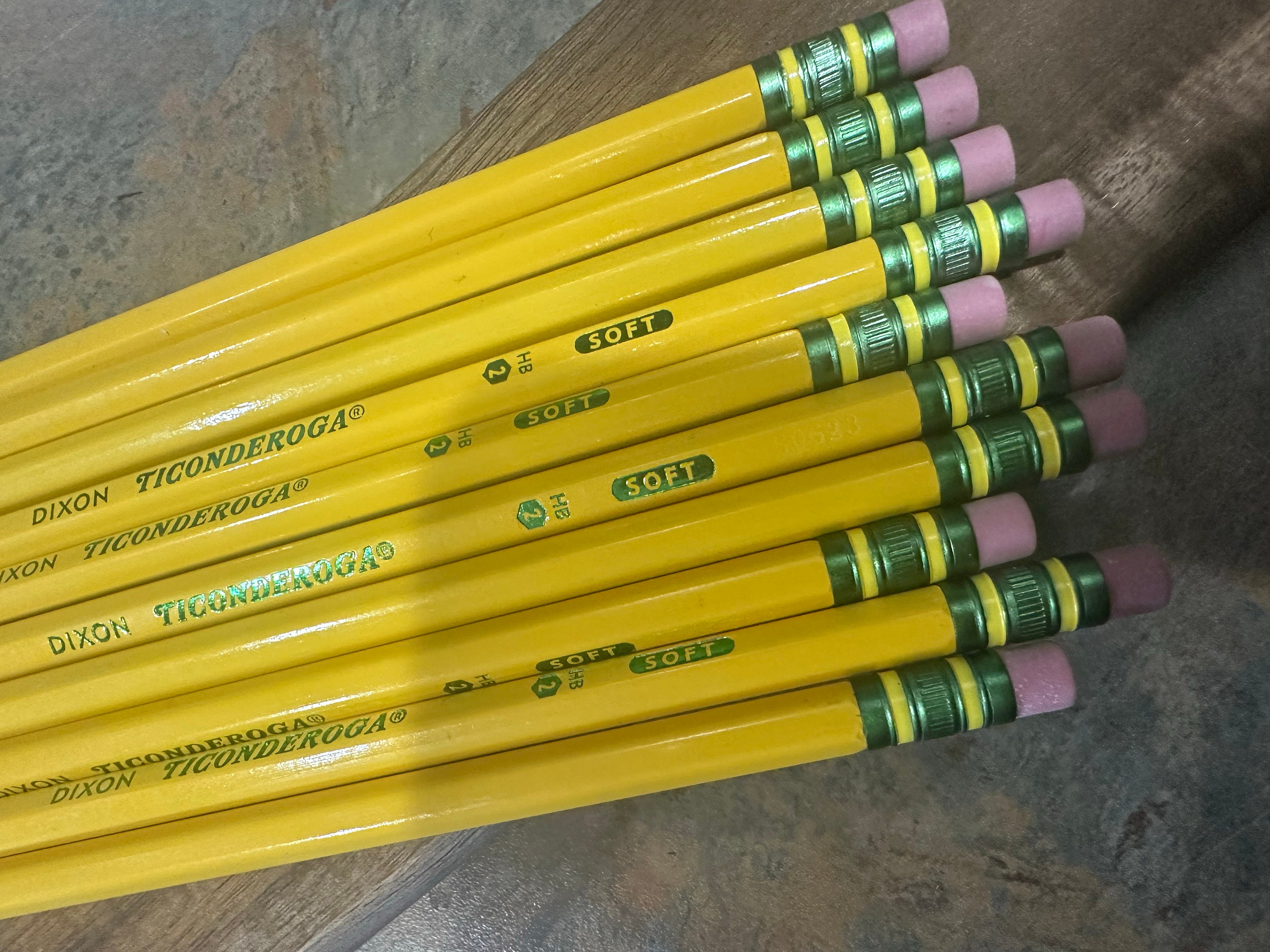 Personalized Ticonderoga Pencils Pastel/neon/black/tradtitional