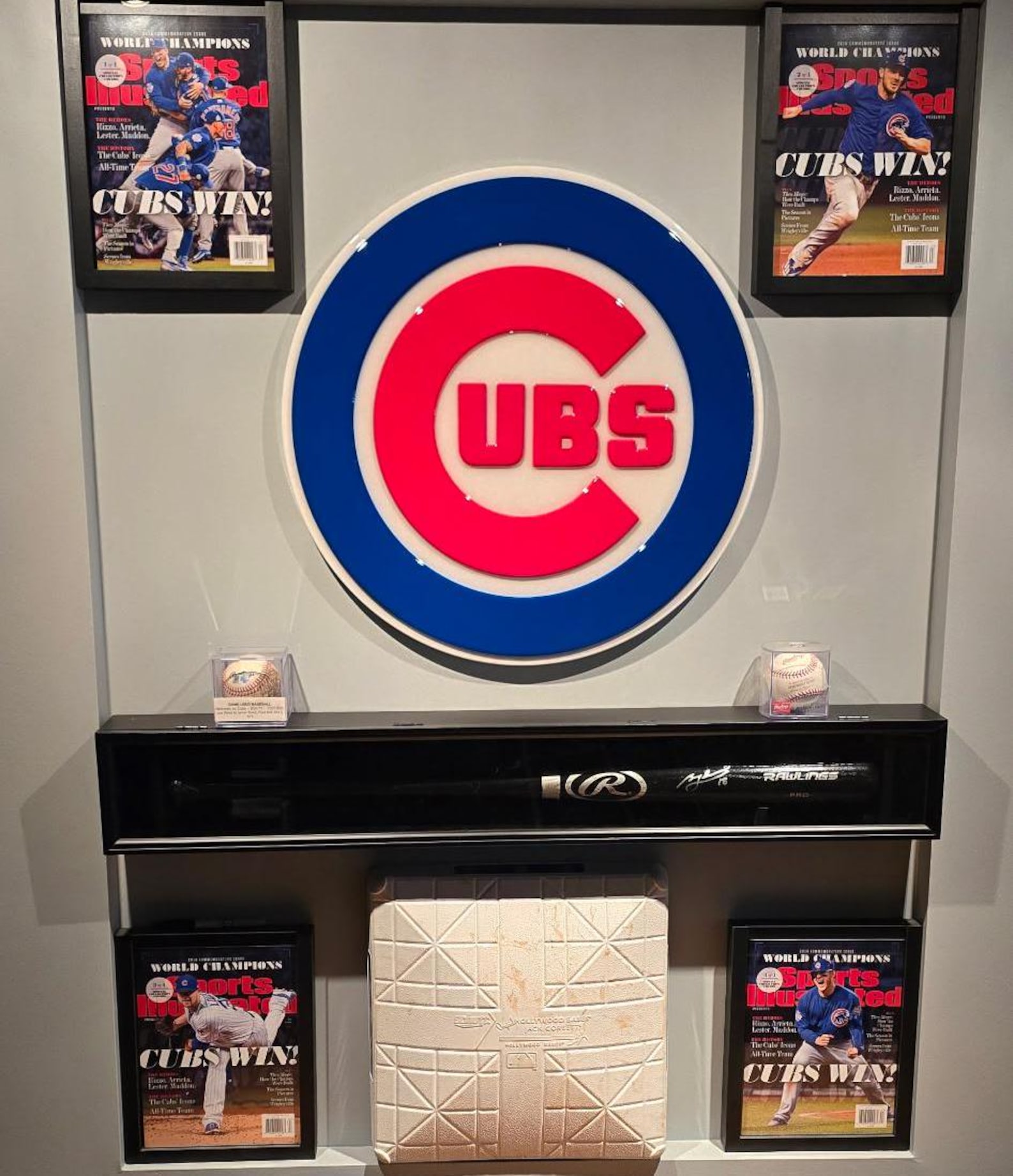 Custom Chicago Cubs Wooden Wall Art – Personalized MLB Baseball Decor