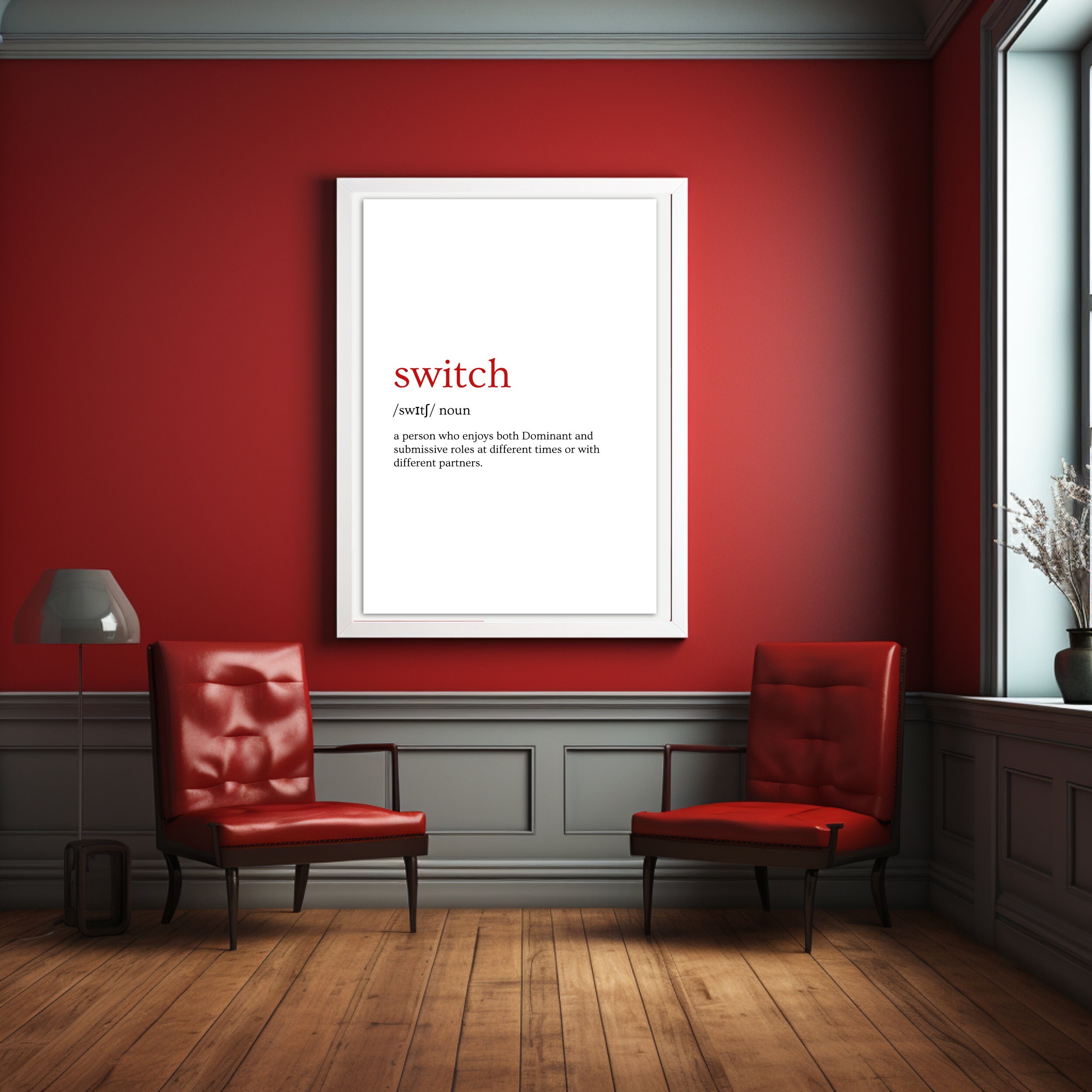 Switch Definition Posters Instant Printable Download Kinky Etsy