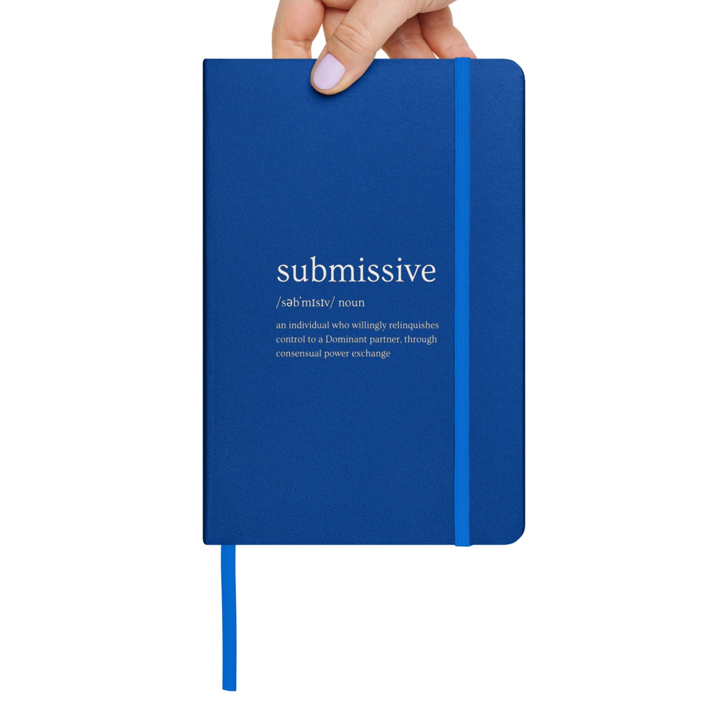 Dom's Notebook Ruled Pages Hardcover Bound Notebook | BDSM Submissive Journal Colour Contrast ...