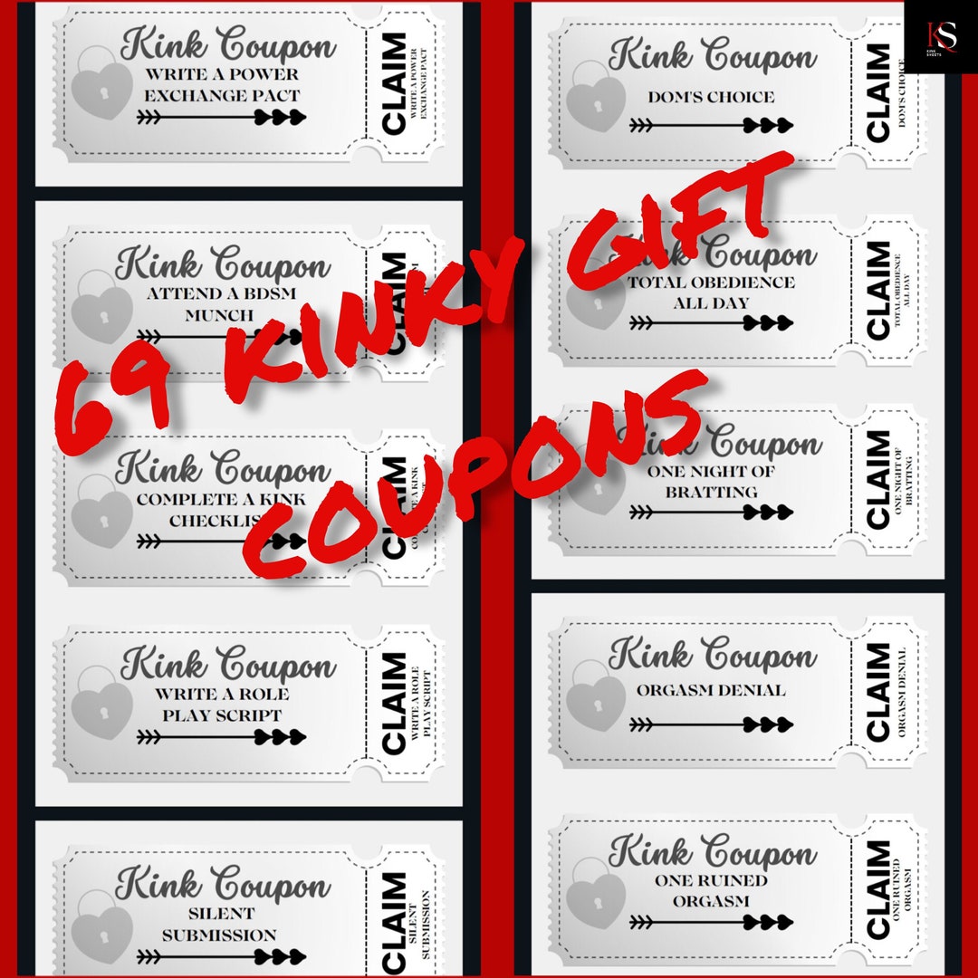69 Ultimate Kinky Bdsm Coupons 69 Extras Printable Instant 