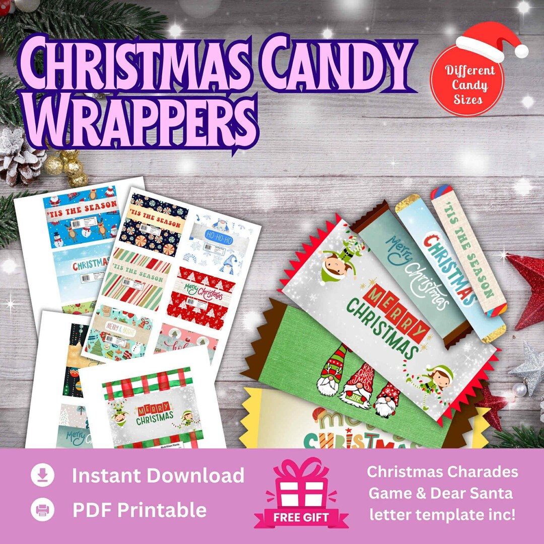 Christmas Candy Bar Wrapper Template: Dear Santa Letter (PDF Download ...