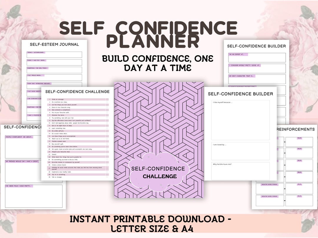 Self-confidence Planner | Self-esteem Journal Printable | Daily ...
