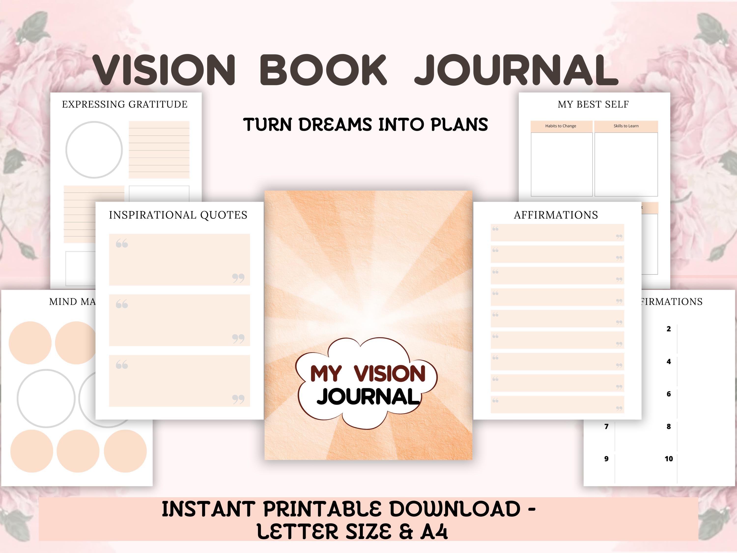 Vision Board Journal: Goal Setting & Manifestation (instant Download ...