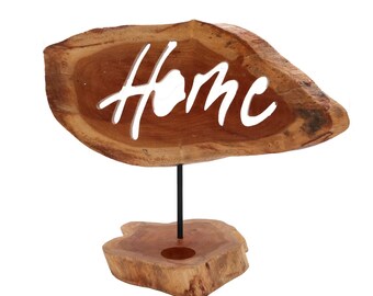 Engraved Wooden Candle Holder Sign • Custom Tealight Holder • Rustic Natural Wood Decor