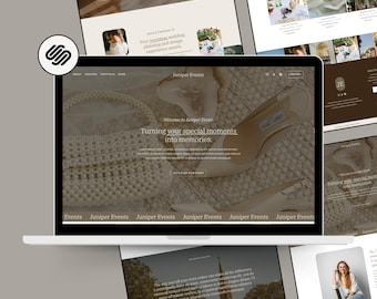 Juniper Events Squarespace Website Template