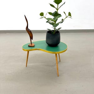 Flower stool kidney table in retro style - as good as new