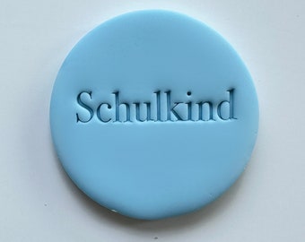 Schulkind Custom Cookie Stamp Fondant Biscuit Cutter