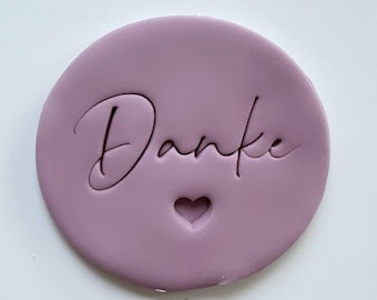 Danke Custom Cookie Stamp Fondant Biscuit Cutter