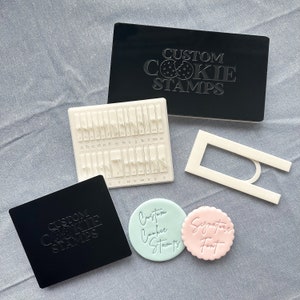 Signature Font Set Alphabet Cookie Stamp Kit Font Stamp