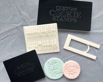 Handtekening lettertypeset alfabet Cookie stempel Kit lettertype stempel