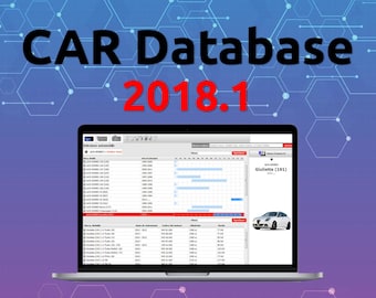 CAR-Datenbank VOLLSTÄNDIG 2018 mit Arbeitszeit + Installationsanleitung