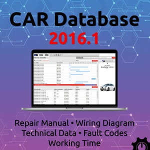 CAR Database FULL 2016 with Working Time + Installation Guide