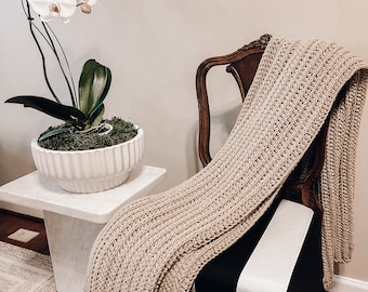 CROCHET PATTERN | Crochet blanket Pattern | Easy Crochet Blanket Pattern for Beginners | Blanket Throw | The Alba Throw