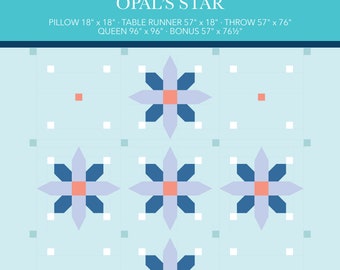 Opal's Star Digital Download Quilt & Project Pattern