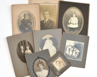 Antique Cabinet Cards - You Choose - Vintage Ephemera - Junk Journal Supplies