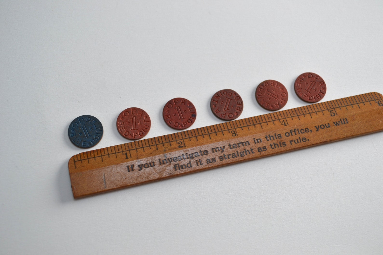 Set of Six WWII OPA Ration Food Tokens - Etsy