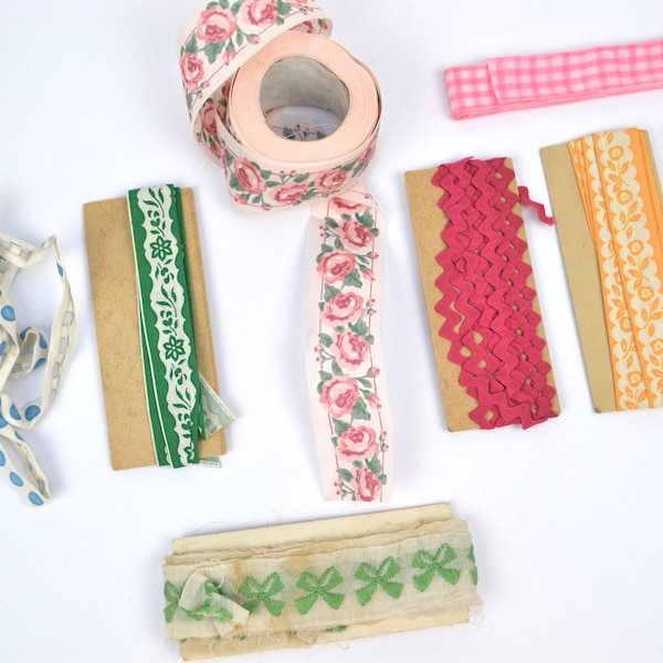 You Pick Vintage Trims - Vintage Sewing Trim - Cut By-the-Foot - Junk Journal Supplies - Sewing Ephemera