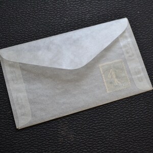 Set of 5 Vintage Glassine Envelopes -  H. E. Harris and Co Envelopes - Ephemera - Junk Journal Supplies