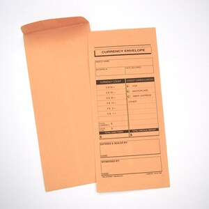 Inmate Currency Envelope - Junk Journal Supplies